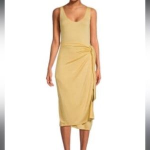 Vince Mustard Dress Scoop Neck